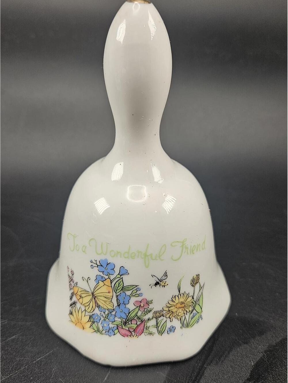 Vintage Ceramic Collectible Bell - To a Wonderful Friend